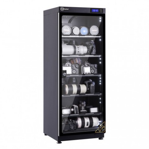 Tủ chống ẩm cao cấp Nikatei NC-120S viền nhôm mạ bạc